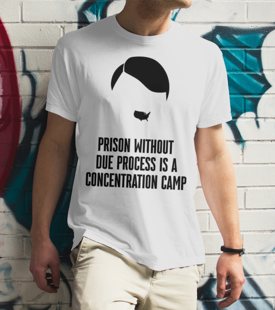 Prison Without Due Process Is A Concentration Camp Face Icon Illustration T-Shirt