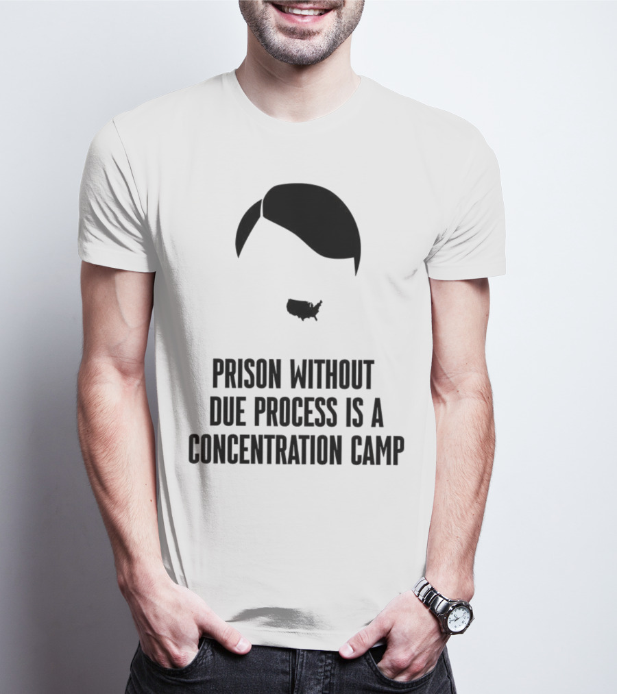 Prison Without Due Process Is A Concentration Camp Face Icon Illustration T-Shirt