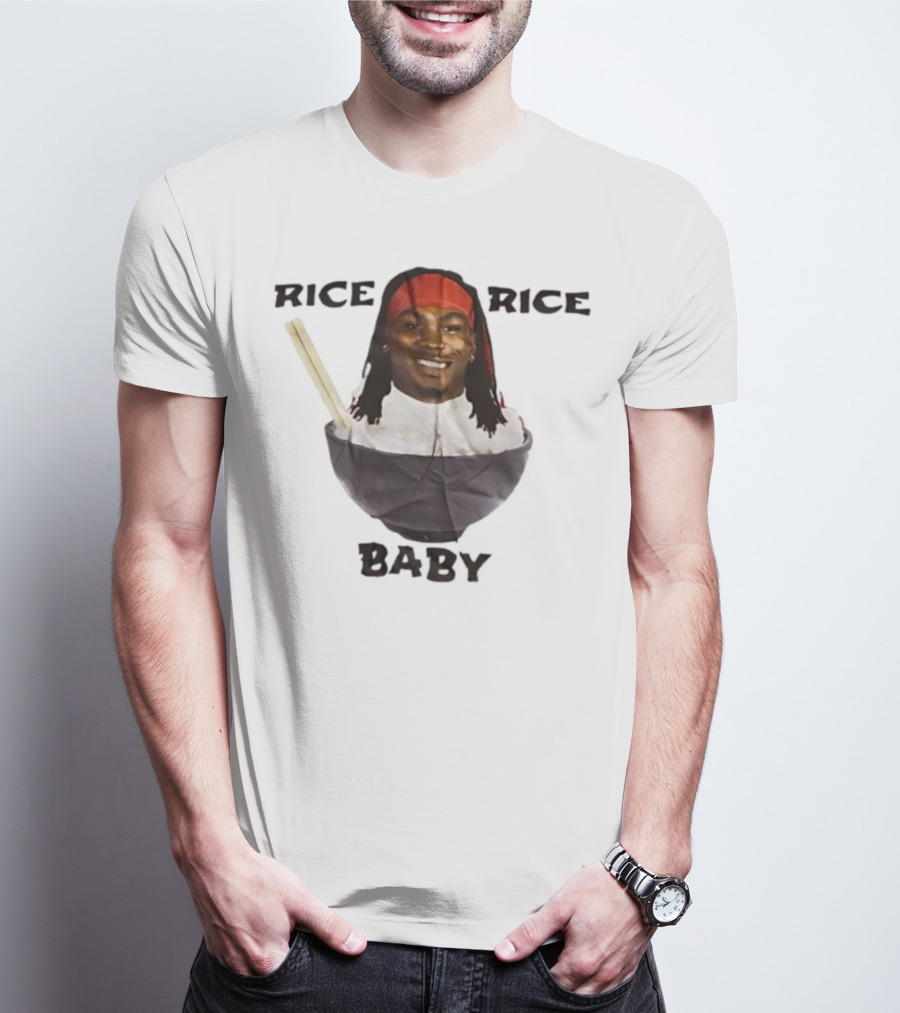 Rashee Rice Rice Baby Bowl Chopsticks Headband T-Shirt