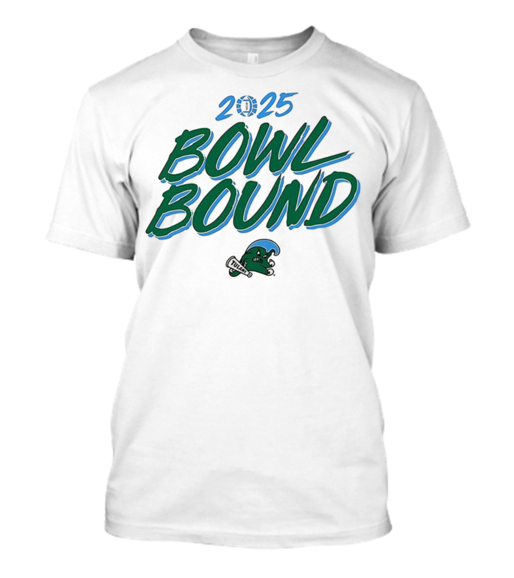 2025 Tulane Green Wave Bowl Bound T-Shirt