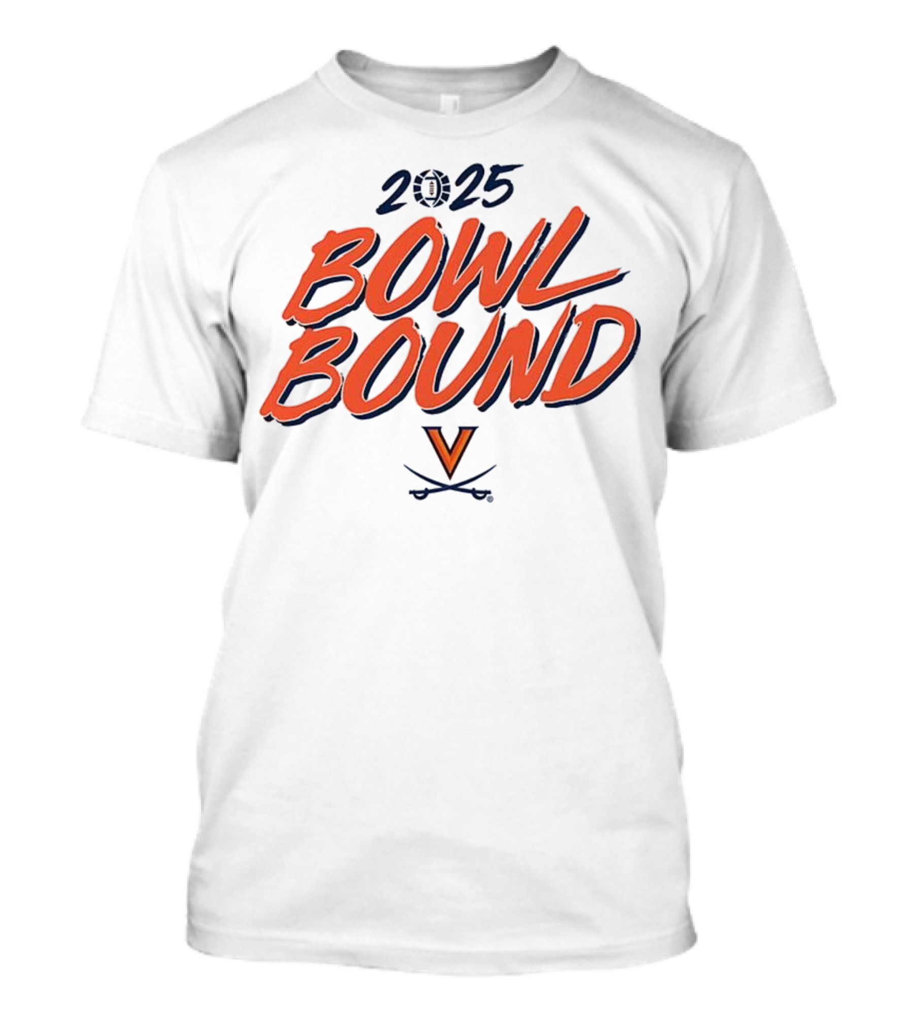 2025 Virginia Cavaliers Bowl Bound V Logo T-Shirt