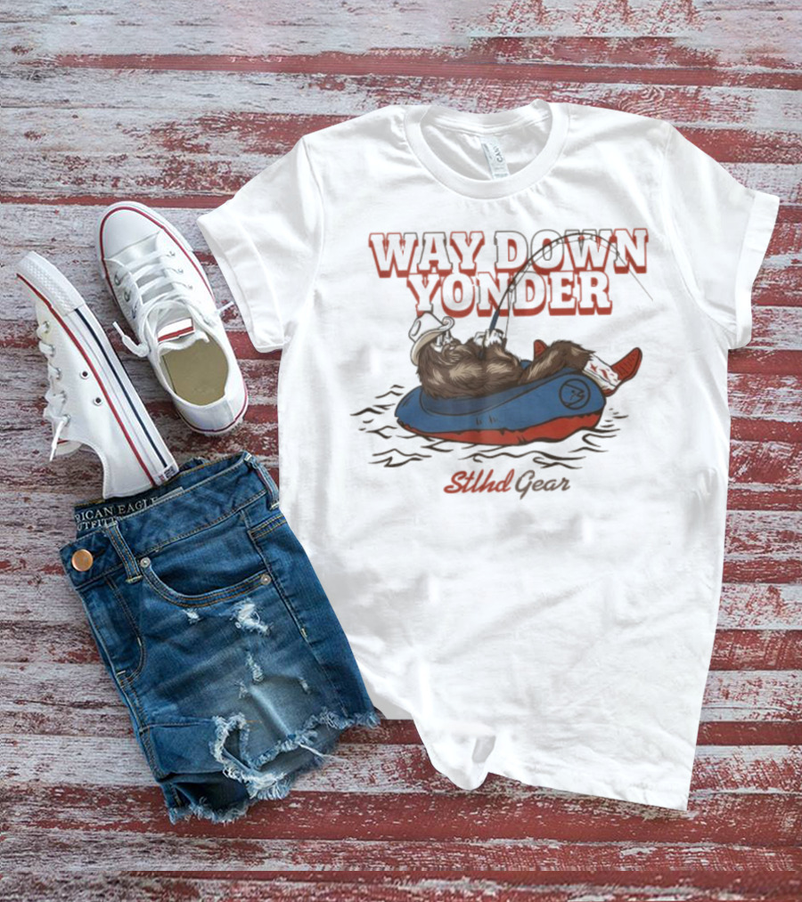 Way Down Yonder Stlhd Gear Cowboy Floating Adventure T-Shirt