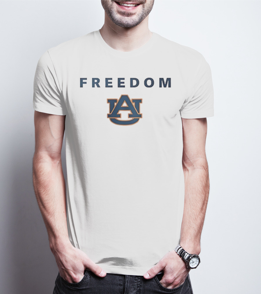 Auburn Tigers Auburn University AU Logo Freedom Charlie Kirk T-Shirt