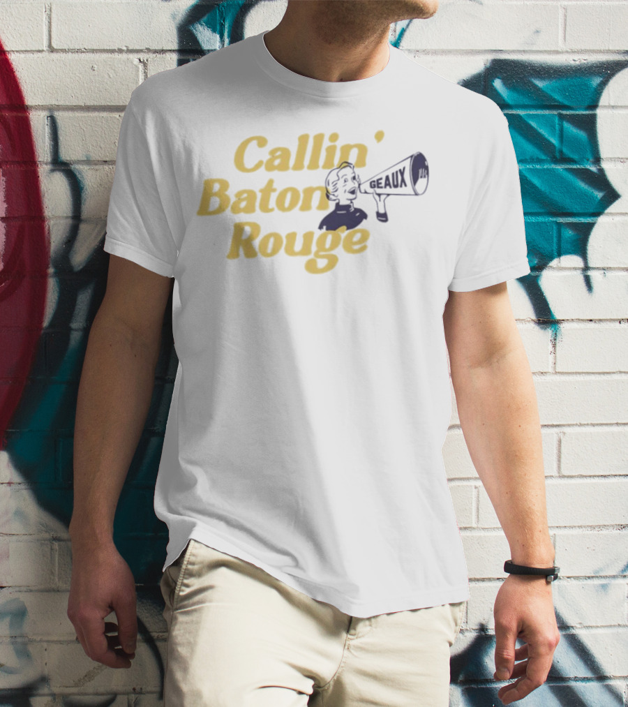 Callin’ Baton Rouge Geaux Megaphone Icon T-Shirt