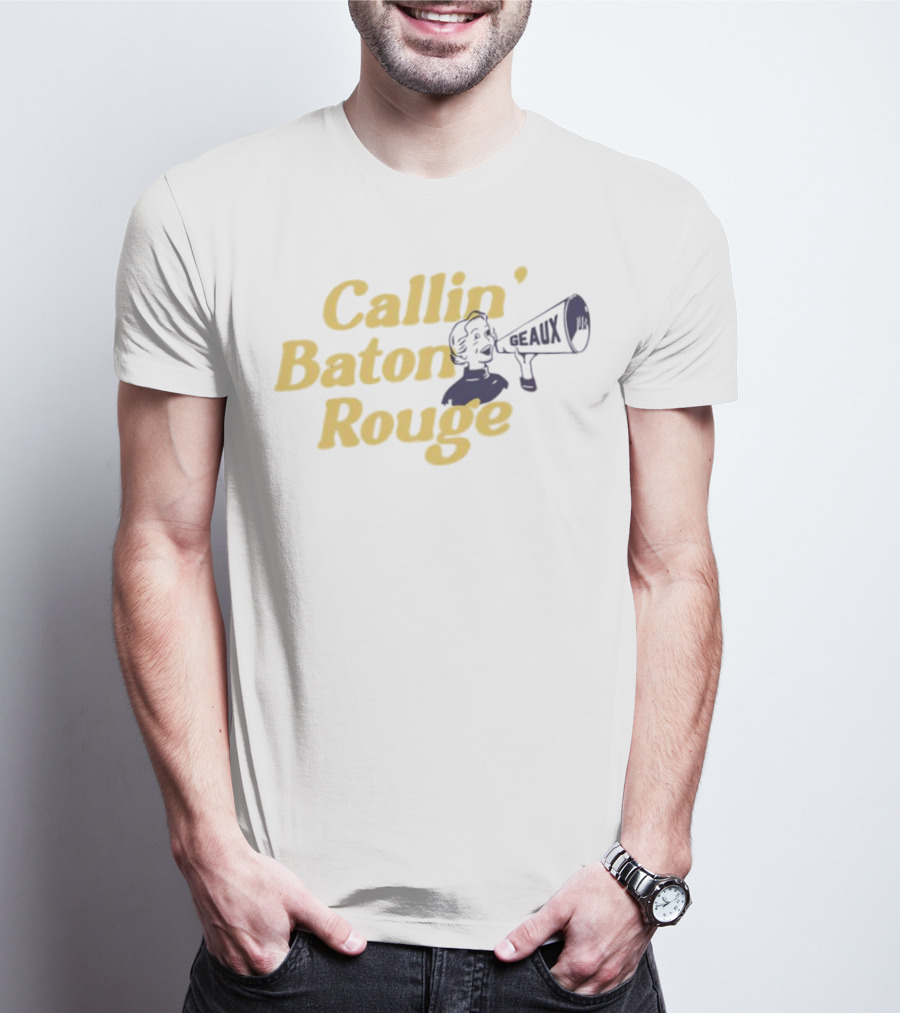 Callin’ Baton Rouge Geaux Megaphone Icon T-Shirt