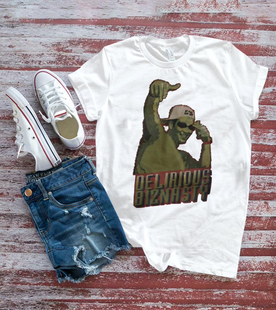 Delirious Biznasty Graphic With Man In Sunglasses And Cap T-Shirt