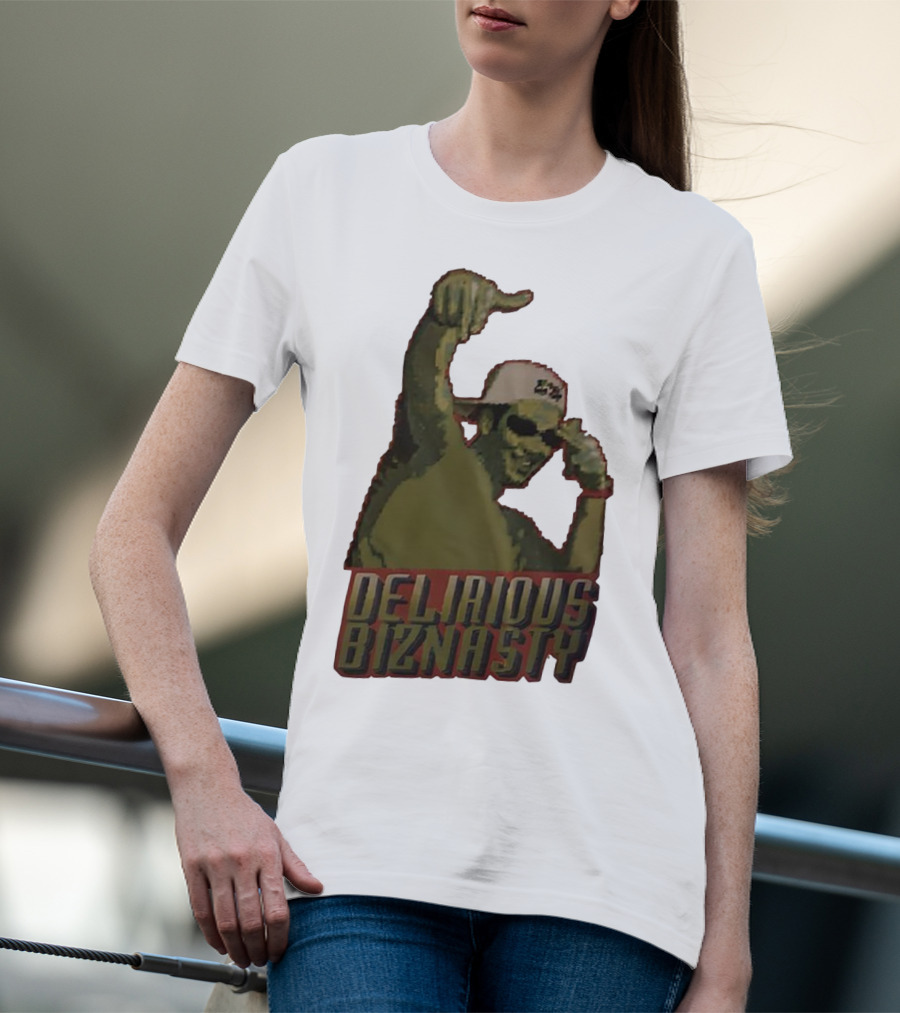 Delirious Biznasty Graphic With Man In Sunglasses And Cap T-Shirt