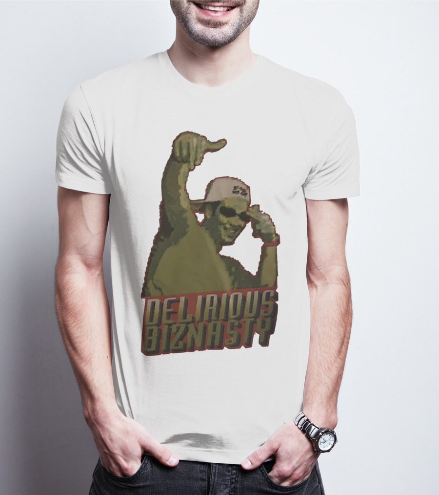 Delirious Biznasty Graphic With Man In Sunglasses And Cap T-Shirt