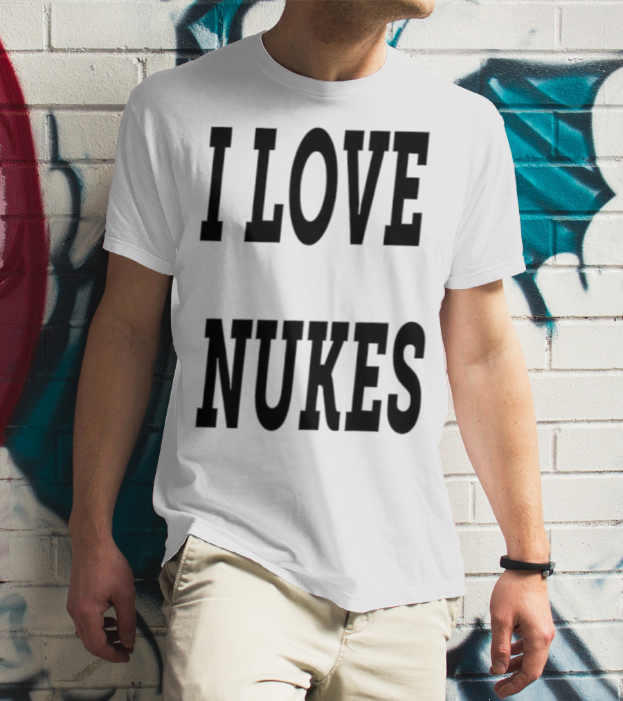 I Love Nukes DJ Smokey Retro Vibe T-Shirt