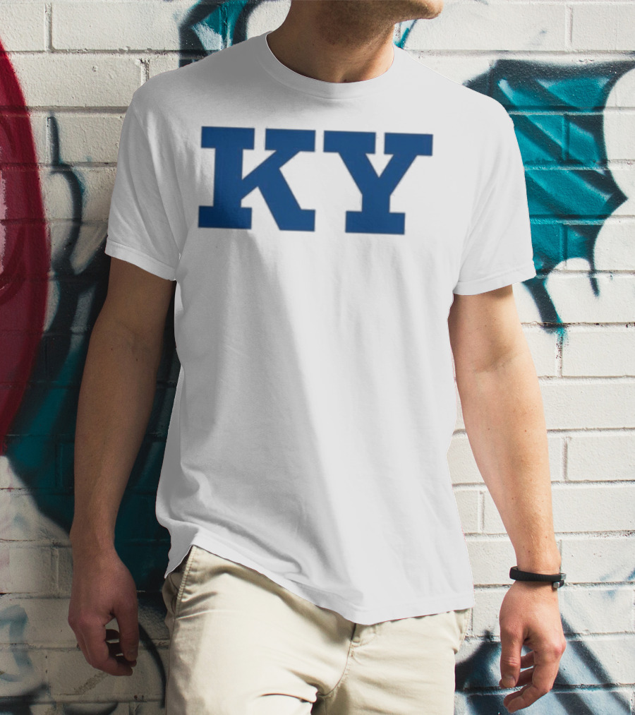 Kentucky KY Bold Blue Letters Iconic State Pride T-Shirt