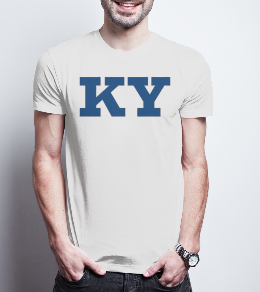 Kentucky KY Bold Blue Letters Iconic State Pride T-Shirt