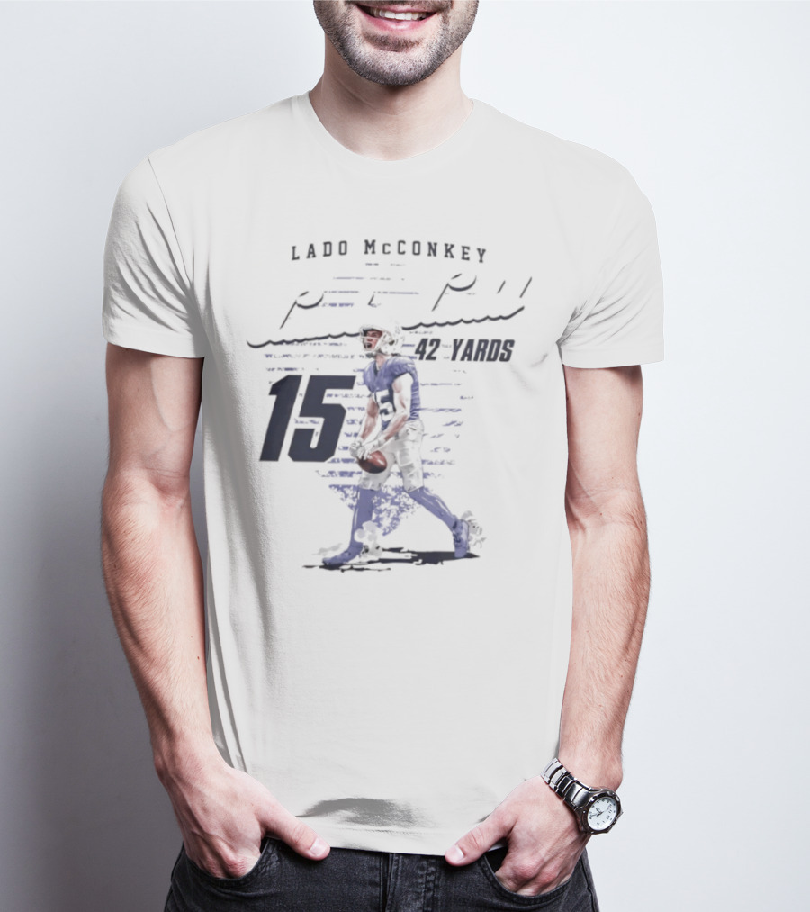 Ladd McConkey Punt Return 42 Yards 15 T-Shirt