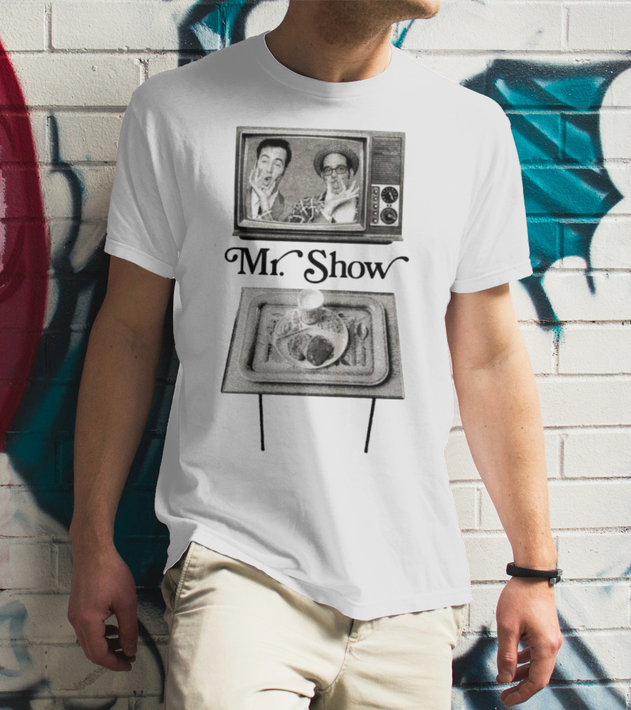 Mr. Show Vintage TV Dinner Tray Illustration T-Shirt