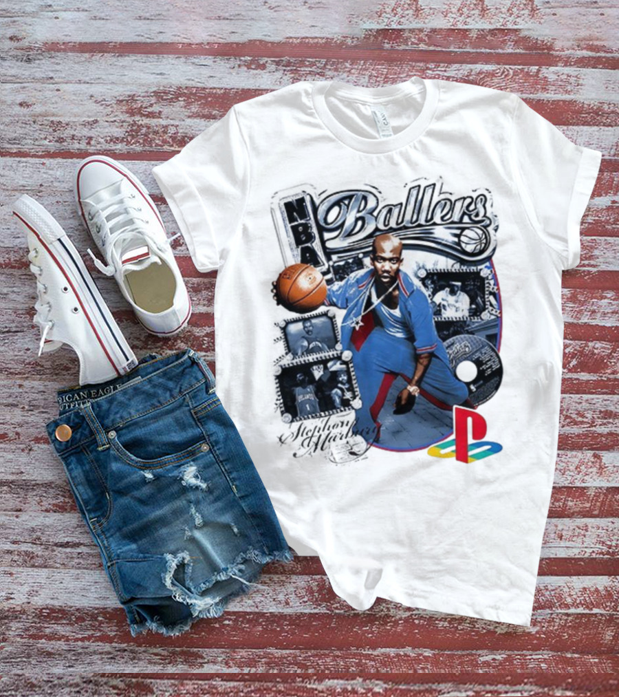 NBA Ballers Stephon Marbury PS2 Experience Fantasy Lifestyle Of An NBA Superstar T-Shirt