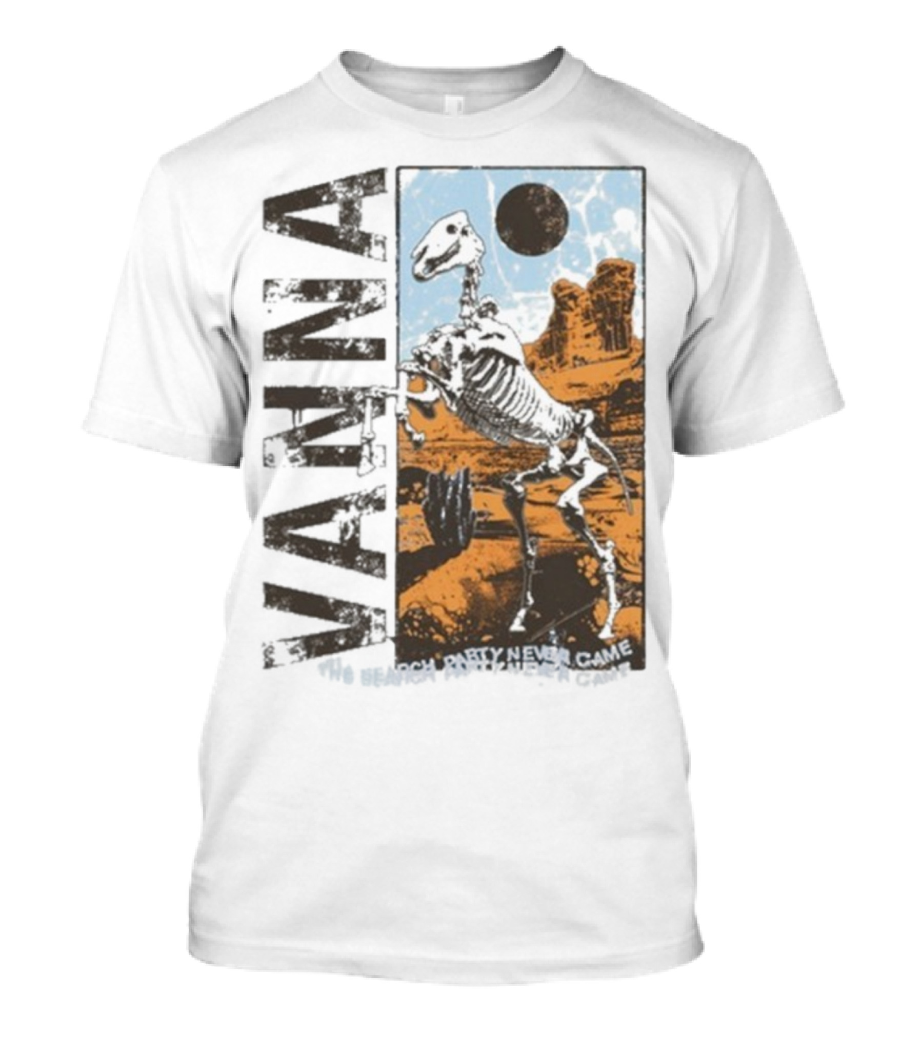Vanna The Search Party Never Came Skeleton Desert Landscape T-Shirt
