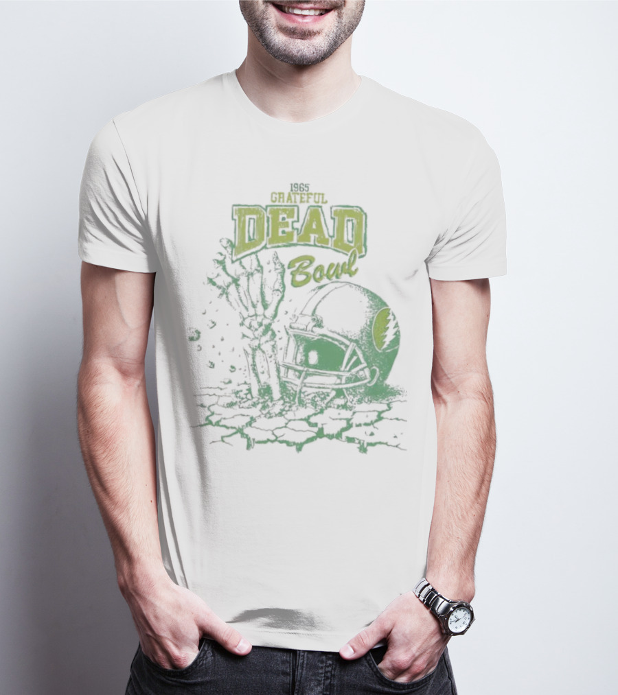 1965 Grateful Dead Boul Helmet Skeleton Hand T-Shirt