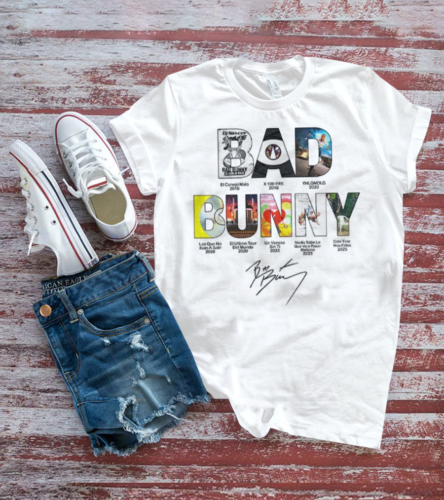 Benito Bowl Bad Bunny Iconic Signature DJ Sinoc Lyrics Event 2023 T-Shirt