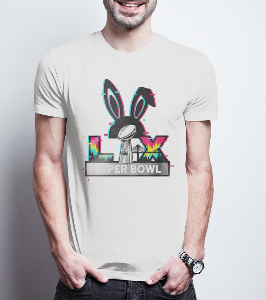 Bad Bunny LVI Super Bowl NFL Halftime Show LAX Stadium T-Shirt