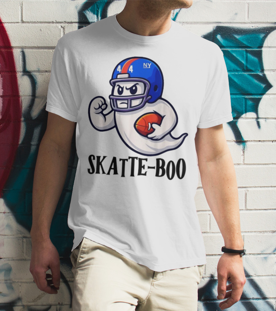 New York Giants Skatte-Boo Ghost Halloween Football Spirit T-Shirt