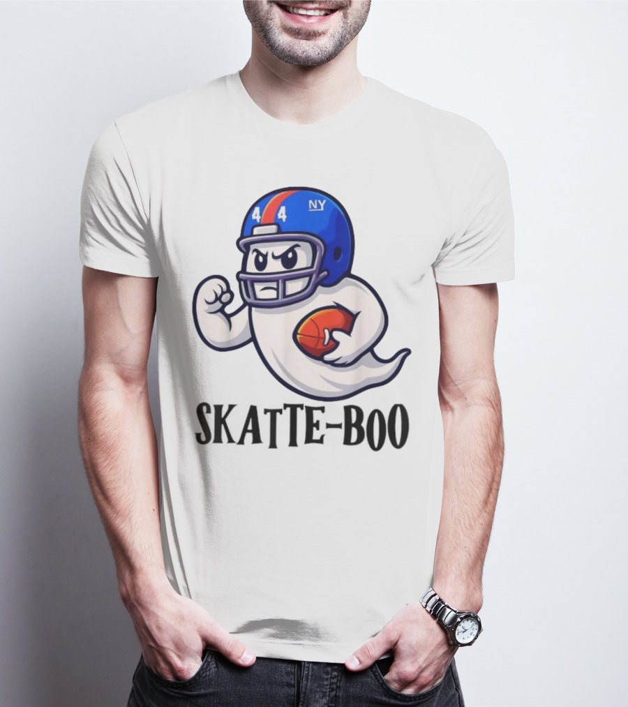 New York Giants Skatte-Boo Ghost Halloween Football Spirit T-Shirt