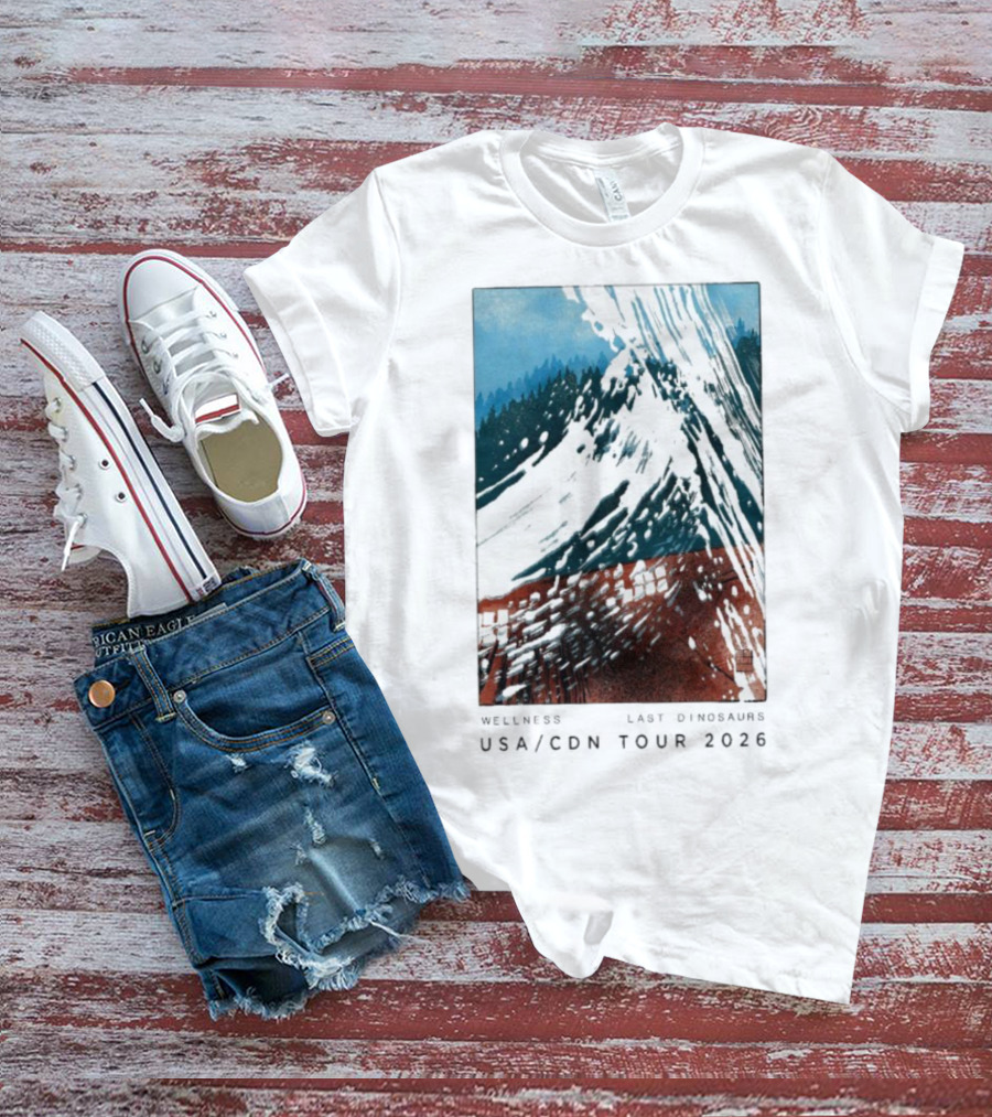 Wellness Last Dinosaurs USA CDN Tour 2026 T-Shirt