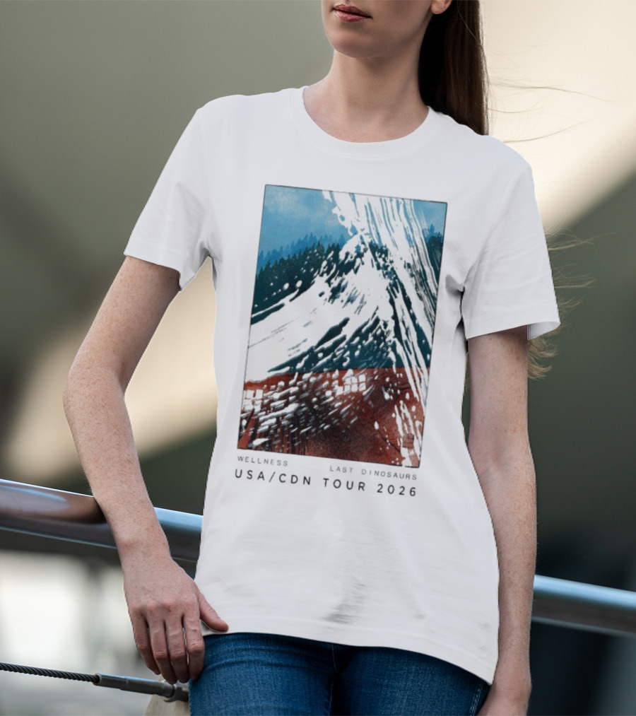 Wellness Last Dinosaurs USA CDN Tour 2026 T-Shirt