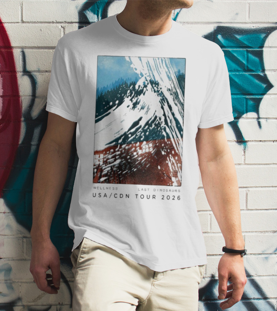 Wellness Last Dinosaurs USA CDN Tour 2026 T-Shirt