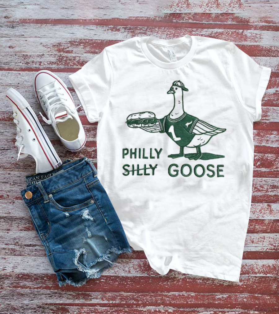 Philly Silly Goose Philadelphia Phillies Eagles T-Shirt