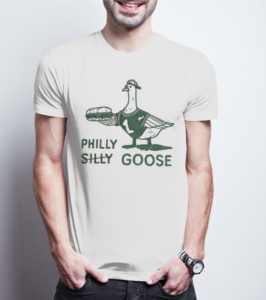 Philly Silly Goose Philadelphia Phillies Eagles T-Shirt