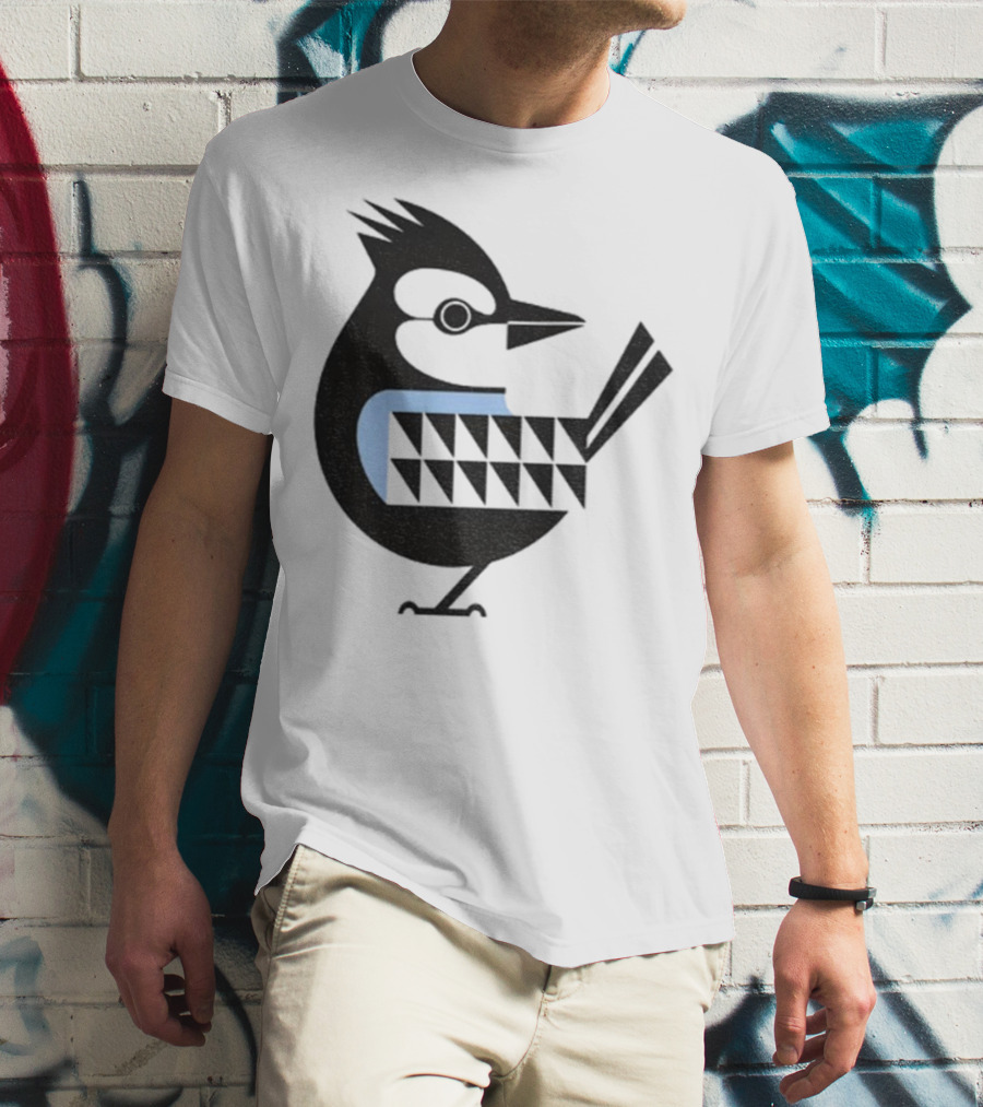 Toronto Blue Jays Retro Blue Bird Baseball Illustration T-Shirt