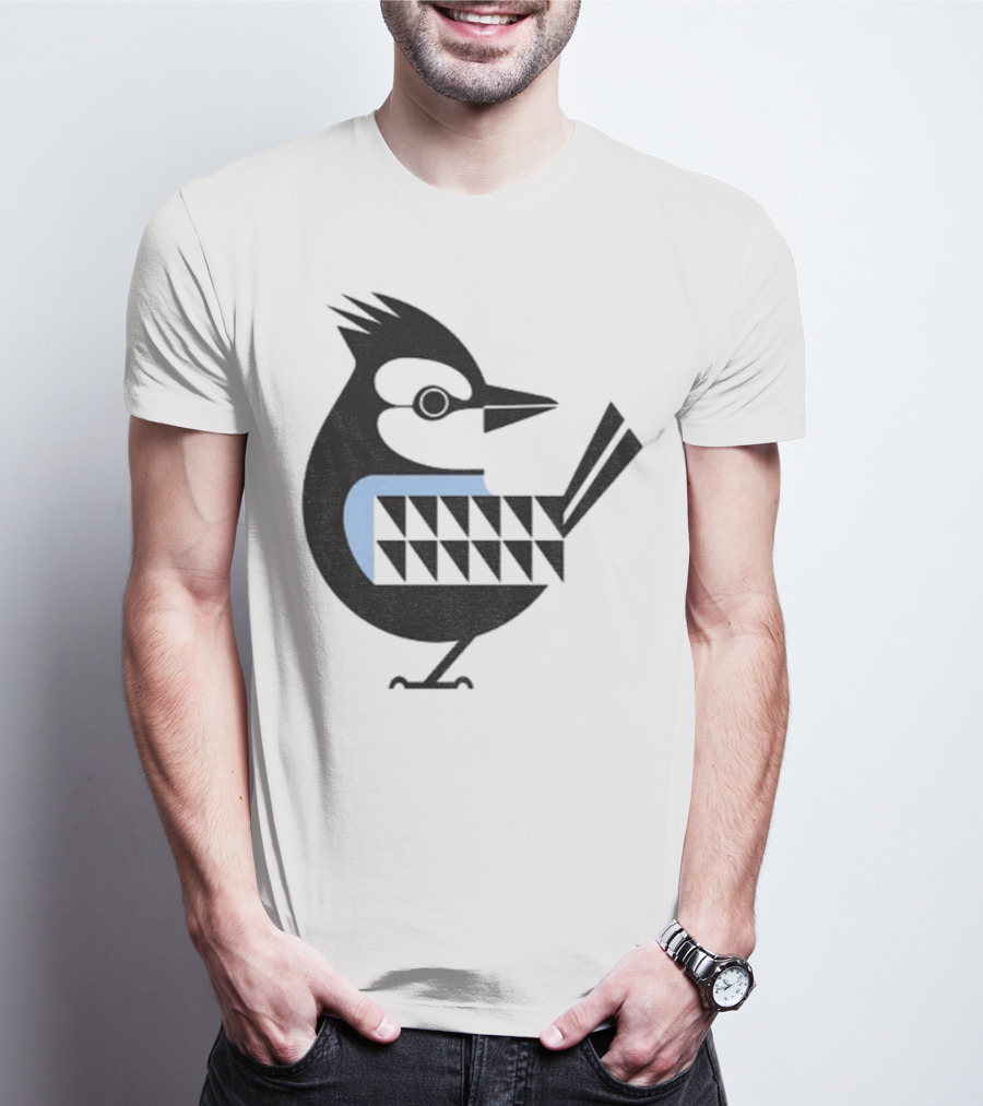 Toronto Blue Jays Retro Blue Bird Baseball Illustration T-Shirt