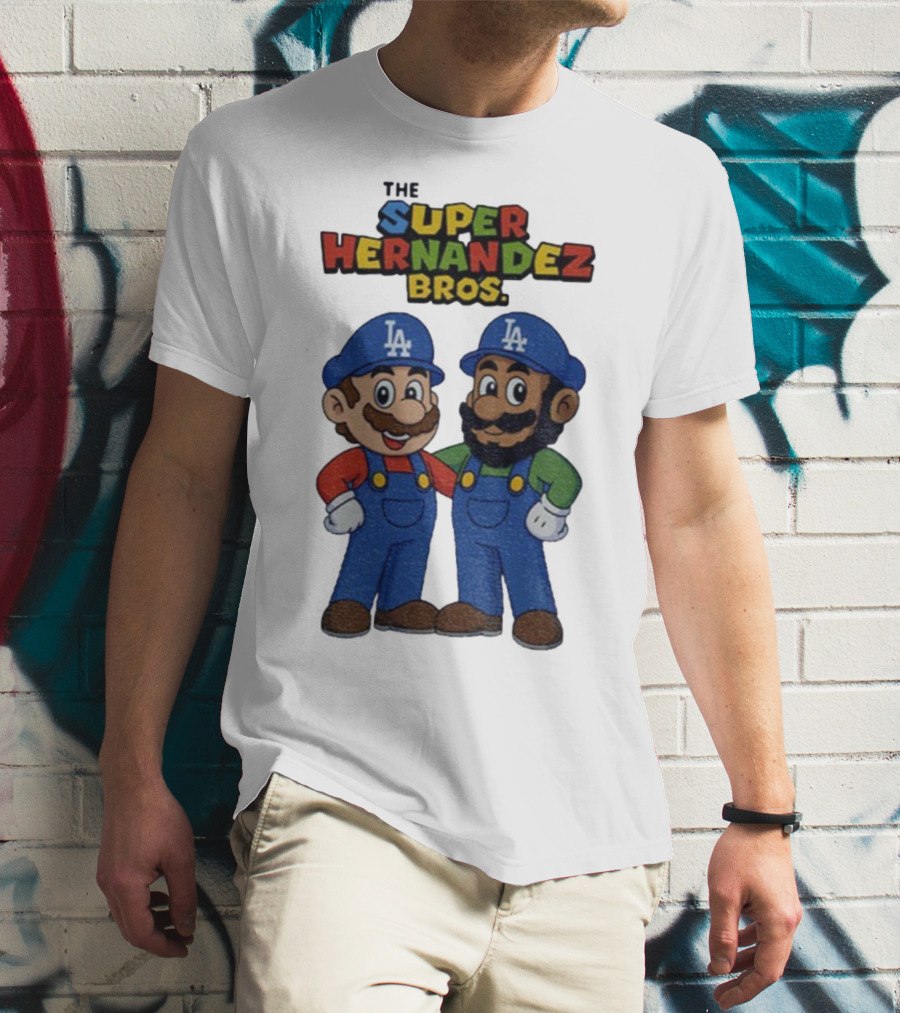 The Super Hernandez Bros LA Baseball Theme T-Shirt