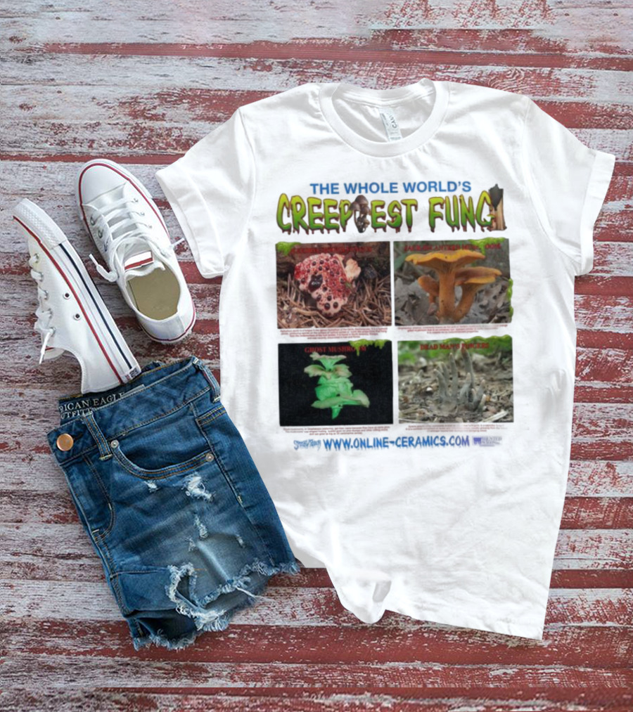 THE WHOLE WORLD'S CREEPIEST FUNG DEAD MAN'S FINGERS BLEEDING TOOTH MUSHROOM理念 T-Shirt
