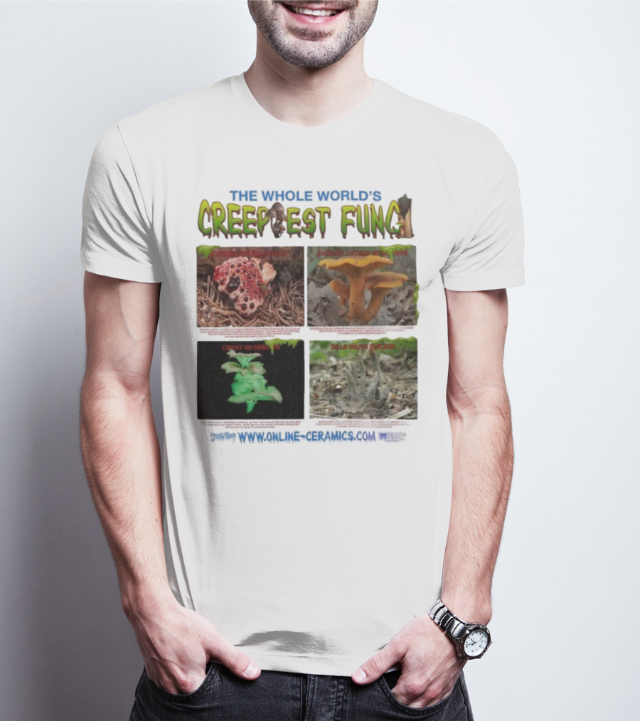 THE WHOLE WORLD'S CREEPIEST FUNG DEAD MAN'S FINGERS BLEEDING TOOTH MUSHROOM理念 T-Shirt