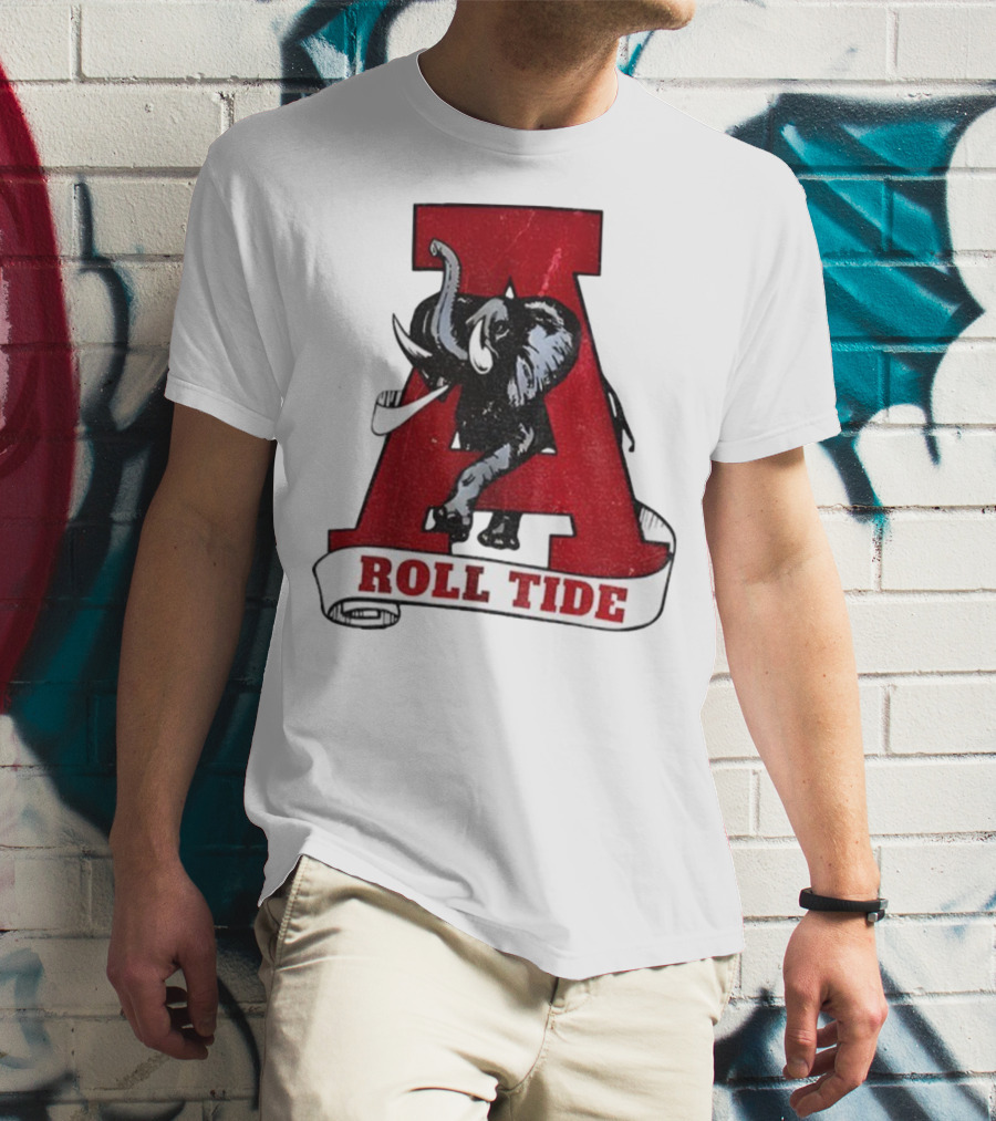 Vintage Roll Tide Alabama Crimson Tide Elephant Retro A T-Shirt