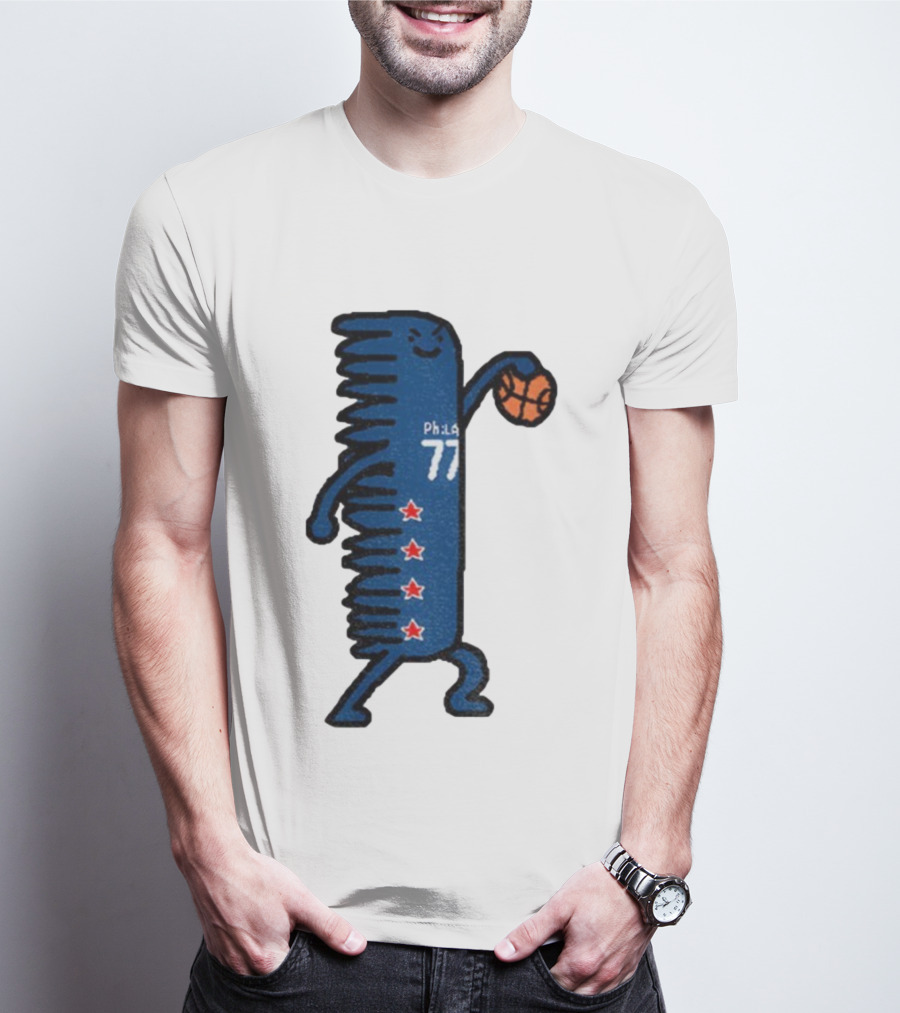 V.J. Edgecombe Phila 77 Philadelphia 76ers Basketball Character T-Shirt