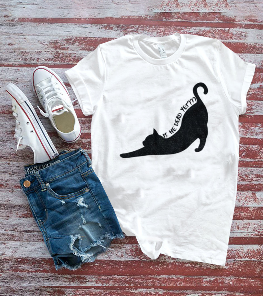 Anti-Trump Cat Is He Dead Yet Funny Political Humor T-Shirt