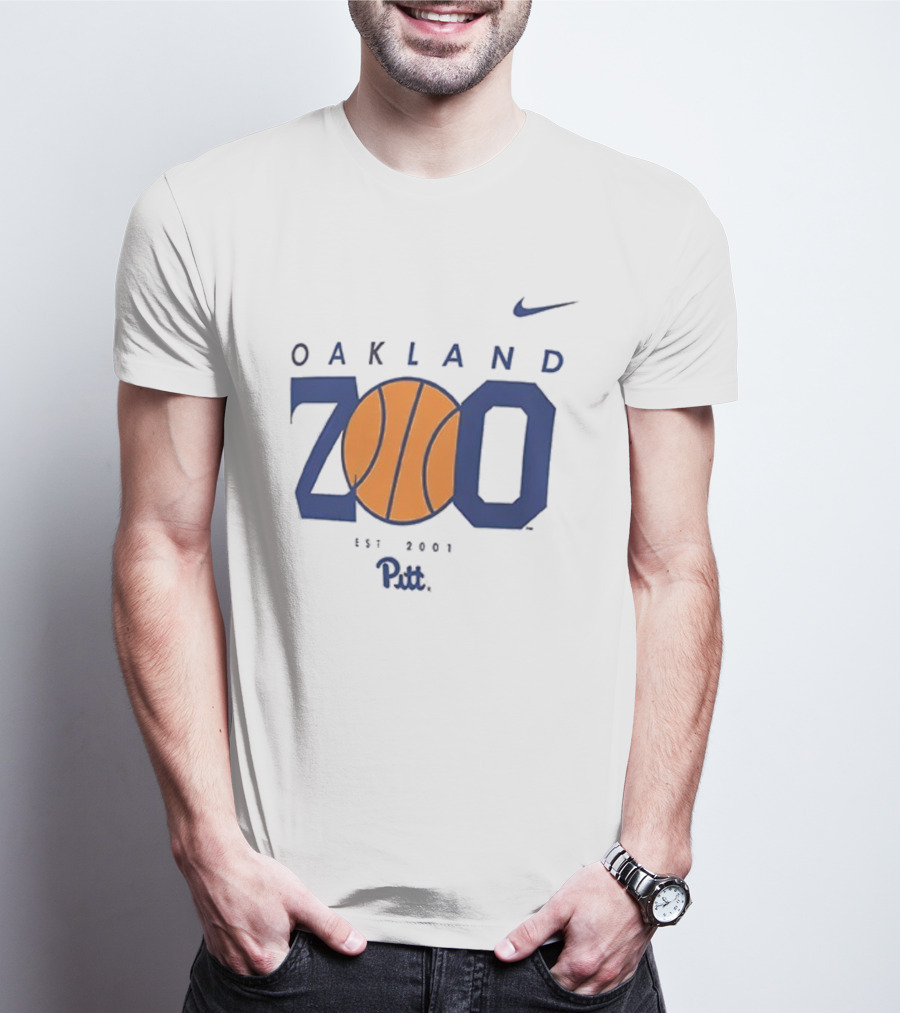 Pitt Oakland Zoo Basketball 2025 Est 2001 Nike T-Shirt