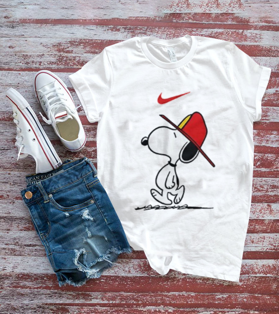 Snoopy Firefighter Nike Once Upon A Time I Was Innocent Then I Joined The Fire Department T-Shirt