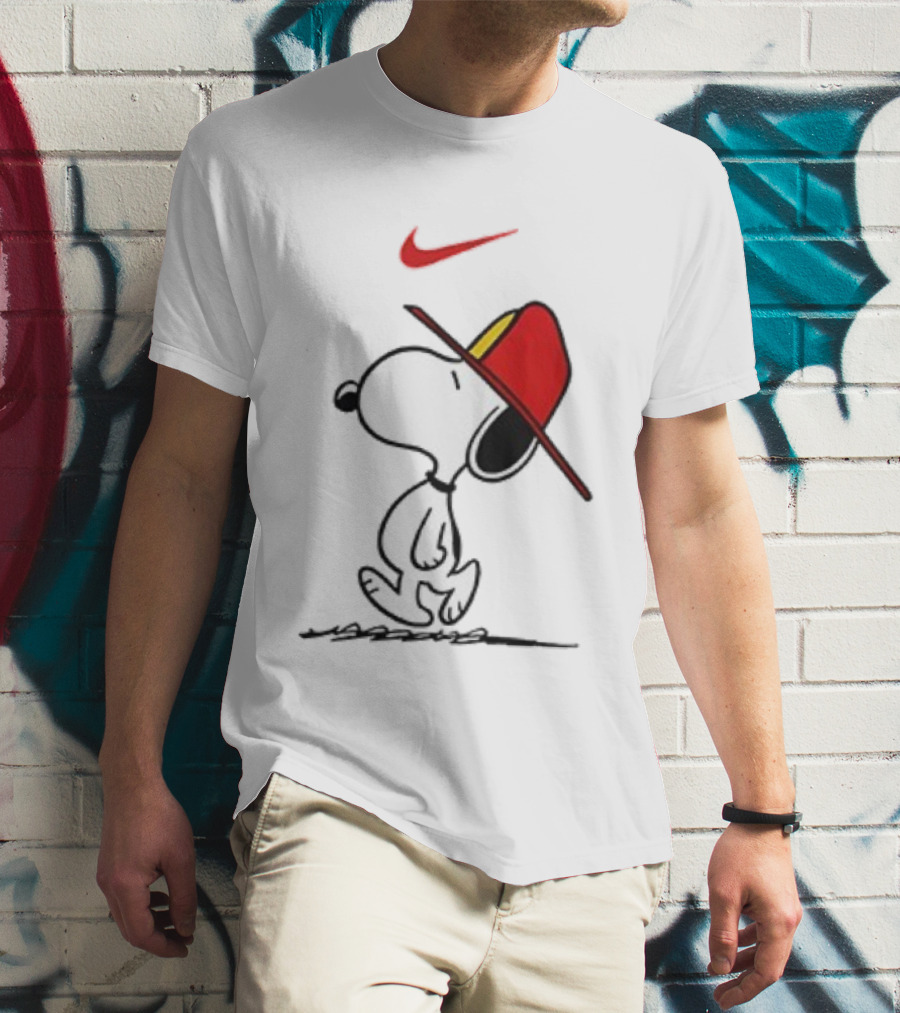Snoopy Firefighter Nike Once Upon A Time I Was Innocent Then I Joined The Fire Department T-Shirt