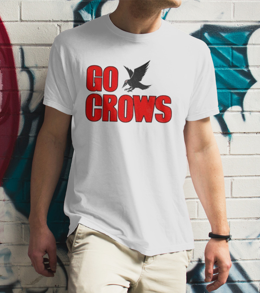 Tom Welling Go Crows Football Enthusiast Ravens Team Spirit T-Shirt