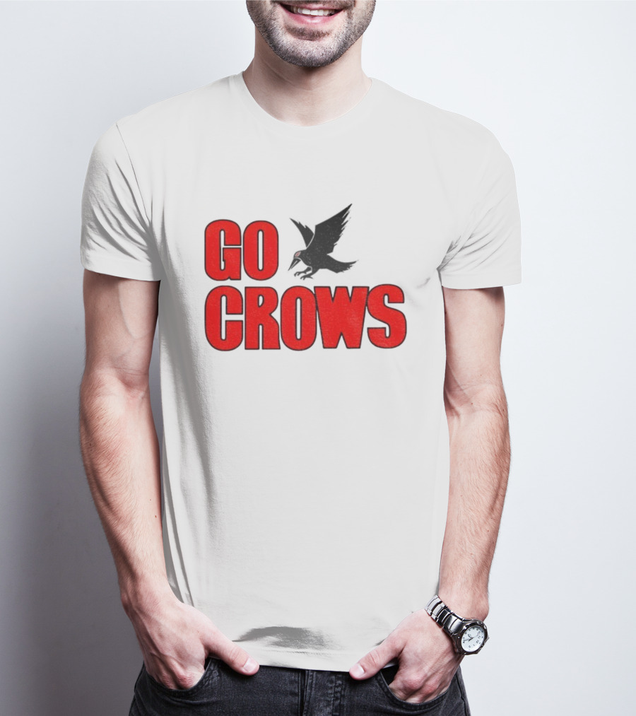 Tom Welling Go Crows Football Enthusiast Ravens Team Spirit T-Shirt