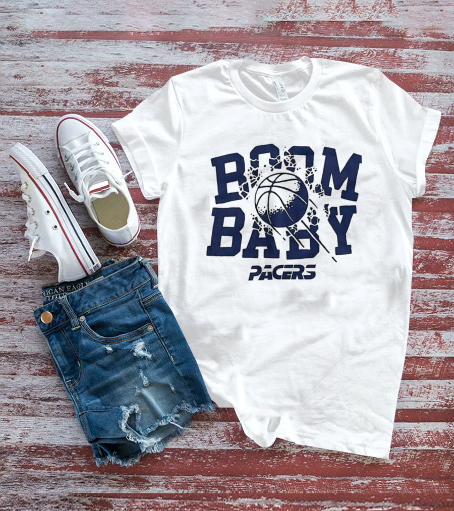 Boom Baby Pacers Basketball Iconic Slogan T-Shirt