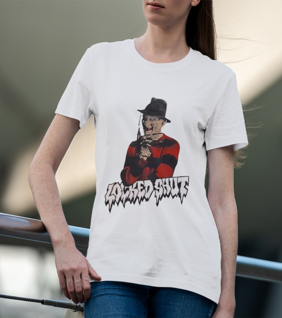 Freddy Krueger Locked Shut Nightmare Horror Character T-Shirt