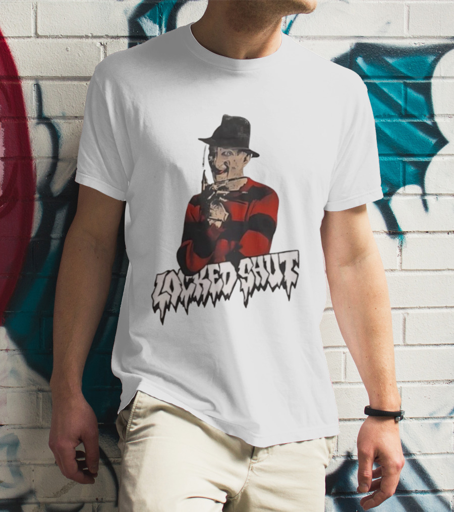 Freddy Krueger Locked Shut Nightmare Horror Character T-Shirt