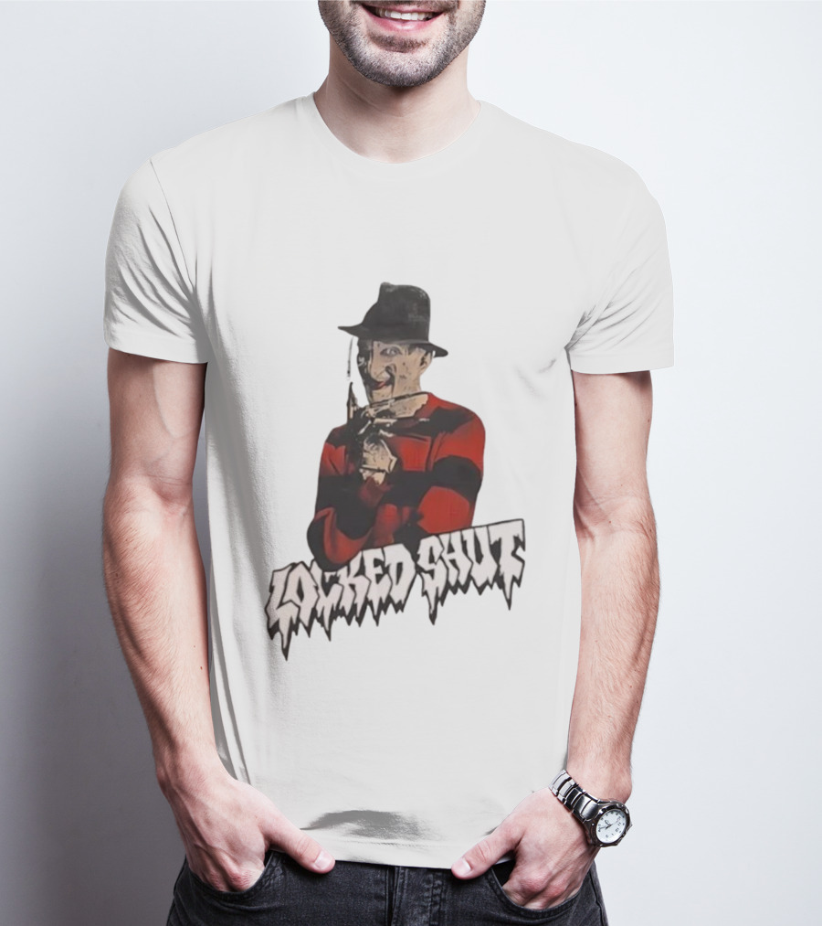 Freddy Krueger Locked Shut Nightmare Horror Character T-Shirt
