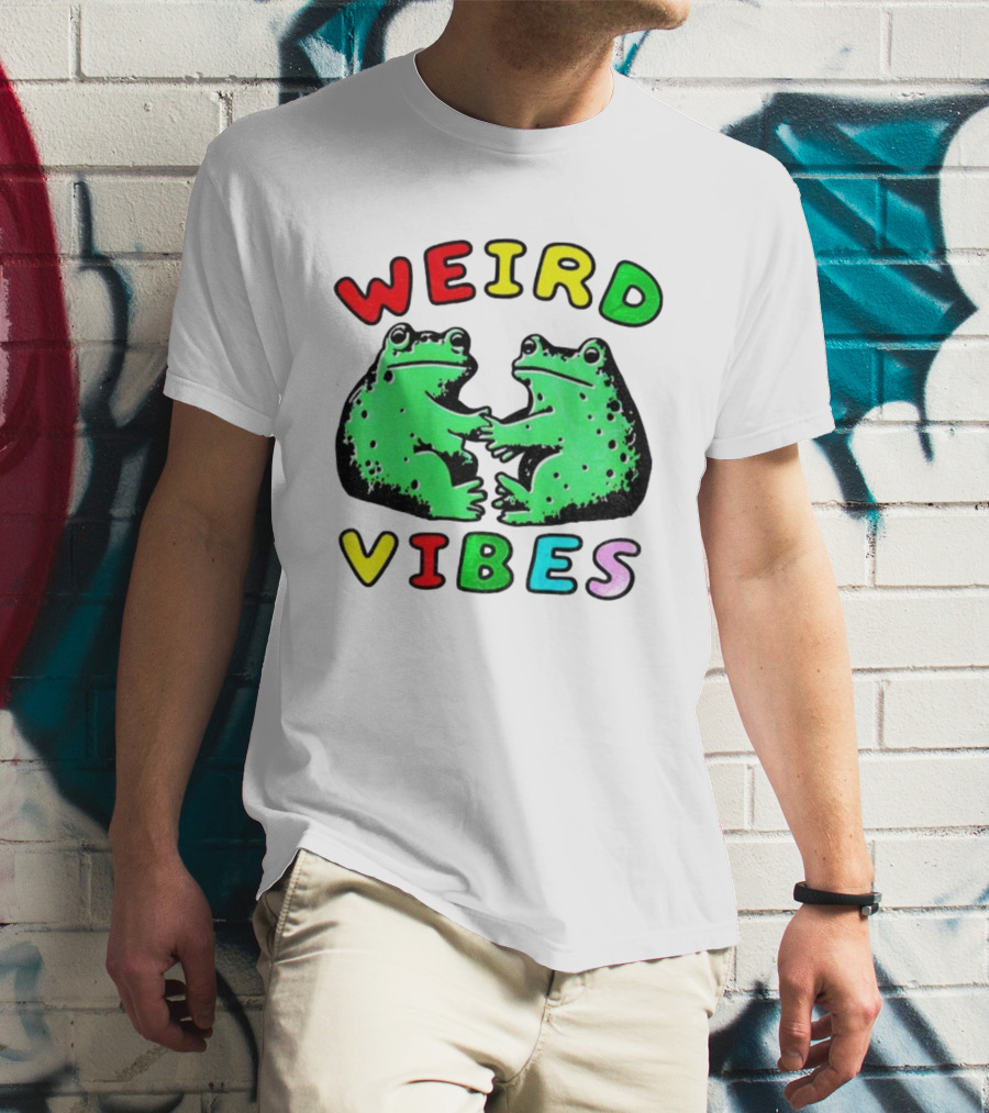 Weird Vibes Funny Frog Cottagecore Toad T-Shirt