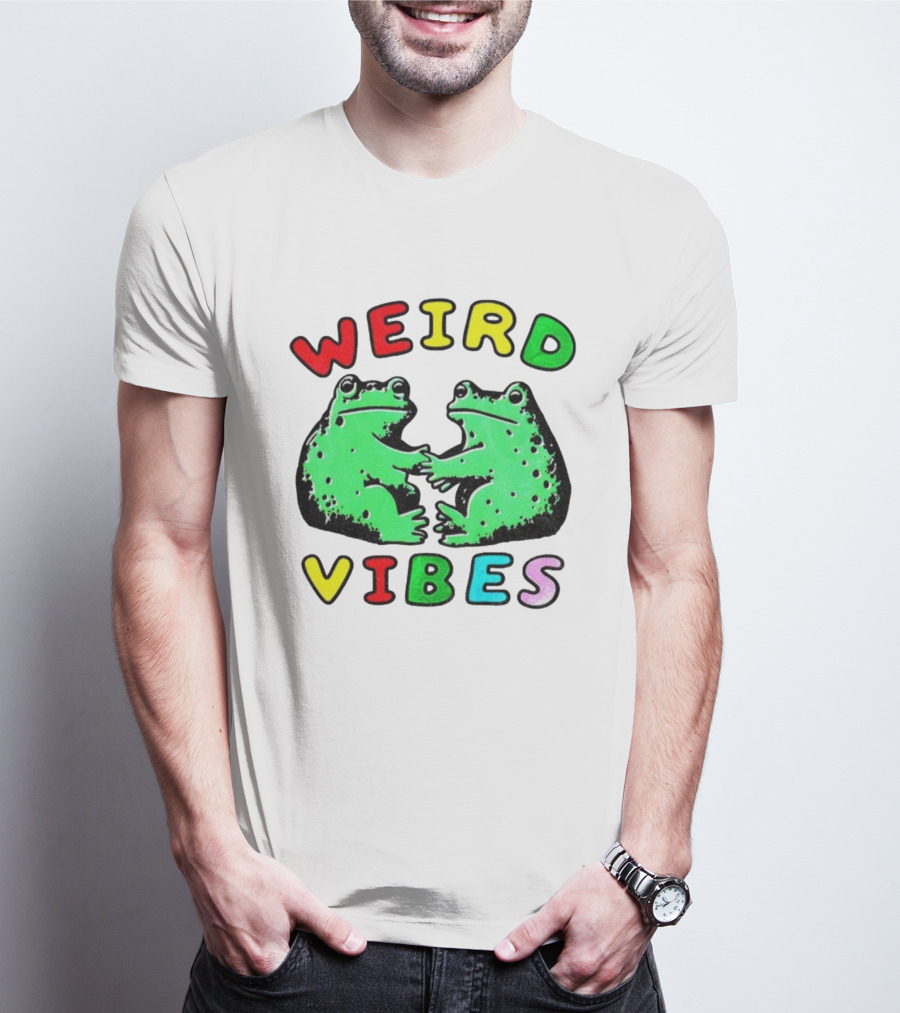 Weird Vibes Funny Frog Cottagecore Toad T-Shirt