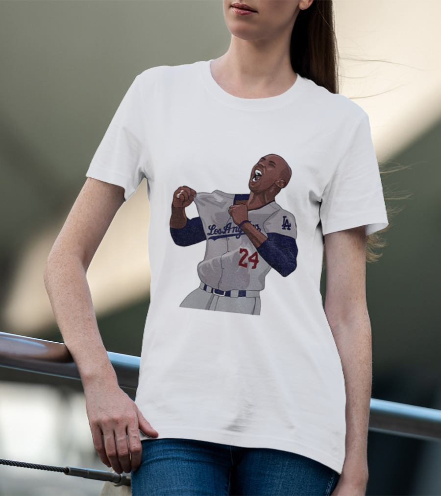 Los Angeles Mamba 24 Dodgers Iconic Tribute T-Shirt