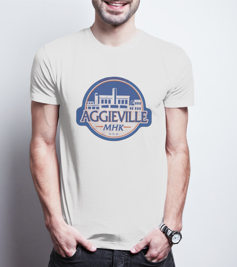 Aggieville MHK USA Manhattan Iconic Retro Style T-Shirt